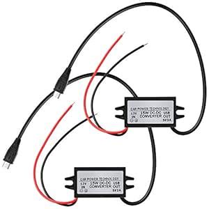 DC-DC Buck Converter Module 12V to 5V Micro USB Power Adapter ...