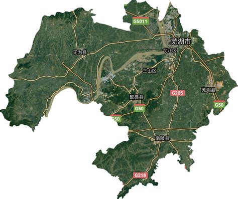芜湖市高清卫星地图