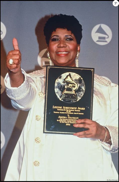 ARETHA FRANKLIN RECOMPENSEE AUX GRAMMY AWARDS EN 1994. - Purepeople