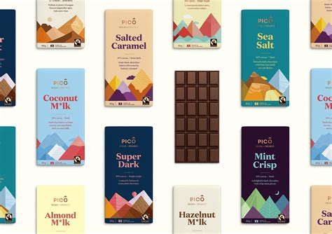 Pico Mint Crisp Dark Chocolate Vegan Bar - Handcrafted Swiss Mint ...