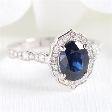 Vintage Sapphire Wedding Rings