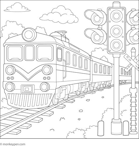 Free Train Coloring Pages - Printable Fun for Kids