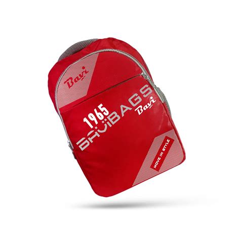 Buy Bavi Red color pithu bag 25 liter space with 4 big packet, size ...