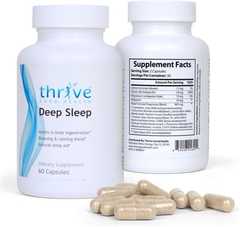 Amazon.com: Thrive Good Deep Sleep - Sleep Supplement with Calcium ...