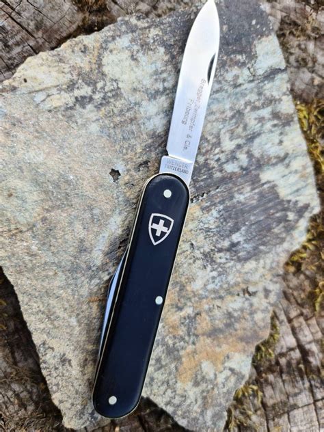 Wengerinox vintage swiss army knife with exposed rivets wenger delemont ...