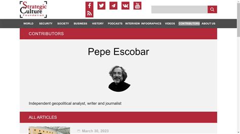 Decoding Pepe Escobar's Influence on Twitter: A Geopolitical Analyst's Reach