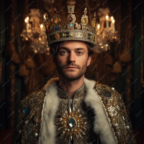 Premium AI Image | a man wearing a crown