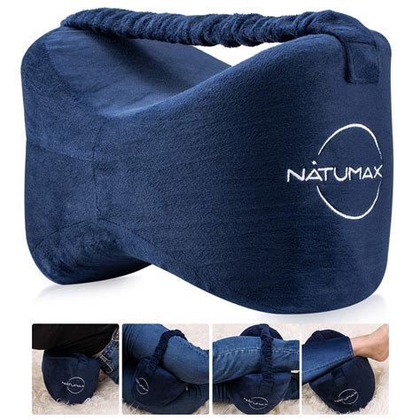 NATUMAX Knee Pillow for Side Sleepers - Relief from Sciatica Pain, Back ...