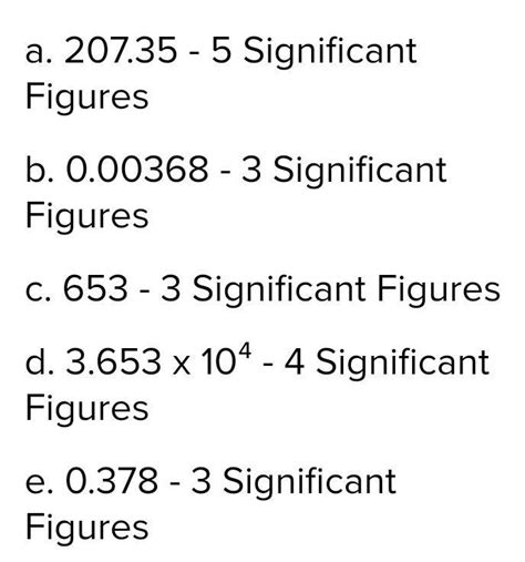 Example 1. State the number of significant figures in each of the ...