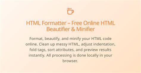 Image result for HTML Formatter