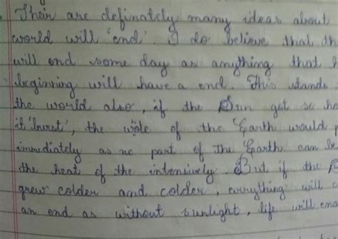 D. Whichever way the world ends, do you think mankind will be ...