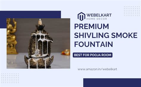 Webelkart Polyresin Shivling Backflow Smoke Incense Holder/Smoke ...