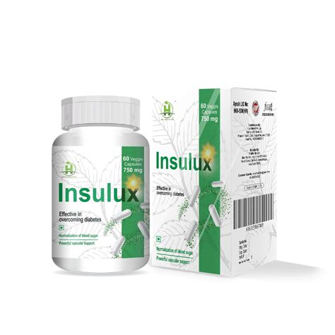 Healthy Nutrition - Just for the Health of it Insulux 750mg (60 ...