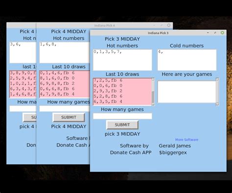 Indiana Pick 3 & 4 Lottery Numbers for Windows 7, 8, and 10 Only - Etsy