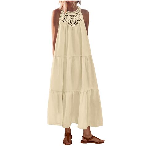 Long Sleeveless Casual Dresses