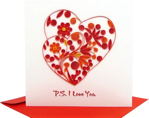 Buy Double Hearts Quilling Greeting Card - Unique Dedicated ...