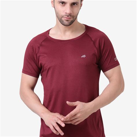 Raglan Sleeve High Performance T-shirt Maroon – Grow Athleisure