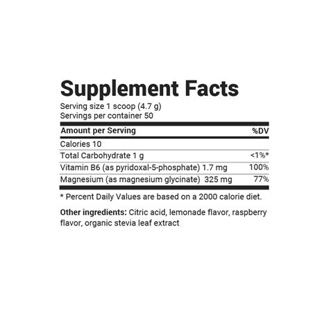 Magnesium Powder Drink Raspberry Lemon Flavor – 325 mg of Magnesium ...