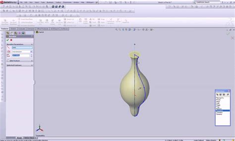 Image result for Revolve Base Command SolidWorks