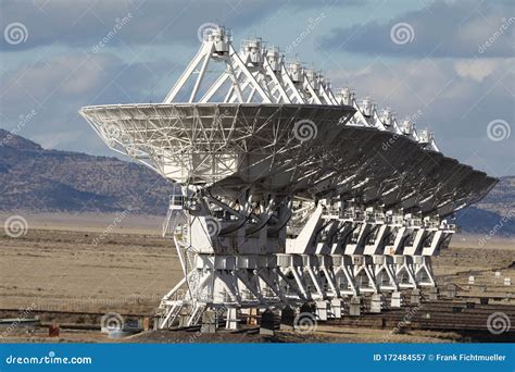VLA, Very Large Array Satellite Dishes T in New Mexico, USA Stock Image ...