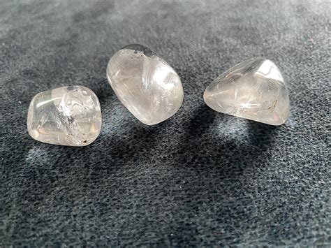 Buy MAUTIK SADIWALA Natural Clear Quartz Tumble Stone, Clear Quartz ...