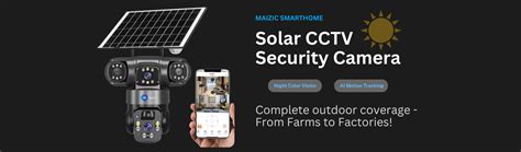 Solar CCTV Cameras | 4G SIM & WiFi | Free Shipping in India – maizic