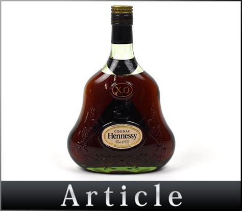 162946古酒〇未開栓 ヘネシー XO 金キャップ グリーンボトル コニャック ブランデー Hennessy COGNAC BRANDY ...