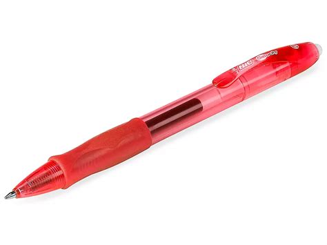 BIC® Gel-ocity™ Gel Pen - Medium Tip, Red S-21758R - ULINE