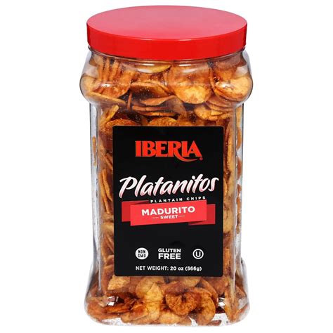 Iberia Maduritos Naturally Sweet Plantain Chips, 20 Ounce (Pack of 1 ...
