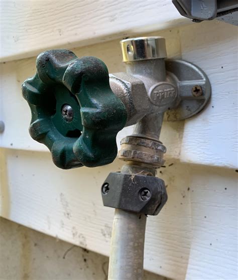 Closed inside water valve to this outdoor hose faucet for the winter ...