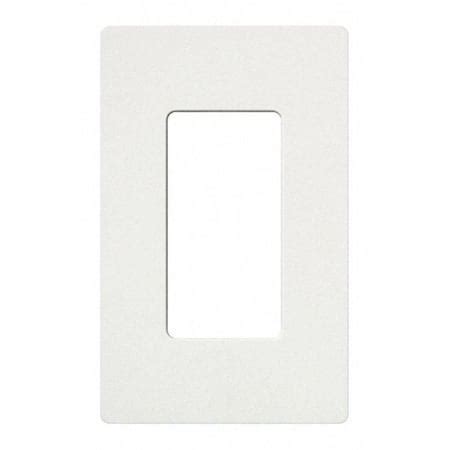 Lutron Designer Wall Plates, Number of Gangs: 1 Satin Finish, Snow SC-1 ...