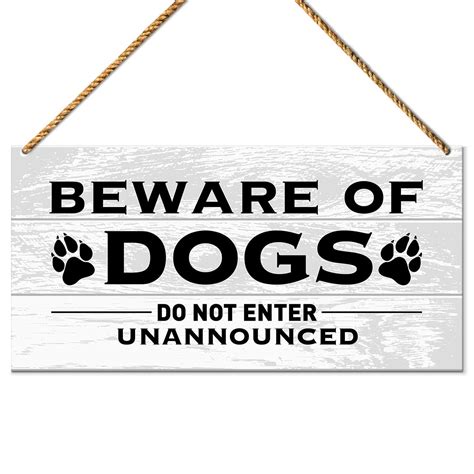 Dog Warning Sign Do Not Enter Unannounced Beware Of Dog | Desertcart INDIA