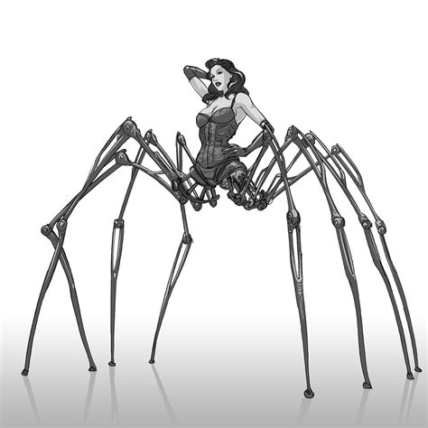 Monster girl Challenge approached by Santiago Calle Spider Robot ...