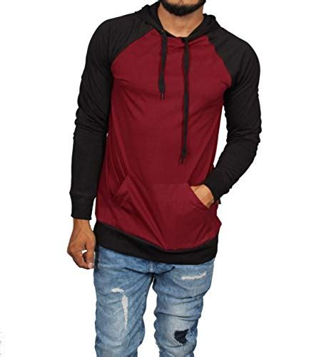 Buy Roden Men's Solid Hooded Sweatshirt/Two Tone Sweatshirt/Kangaroo ...