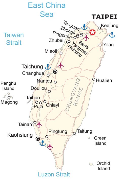 Taiwan Strait Map Location