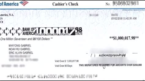 Bank Of America Check Template
