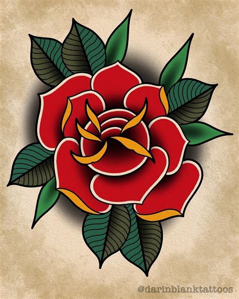 Pin by Damian Caballos on Tattoos | Traditional rose tattoos ...