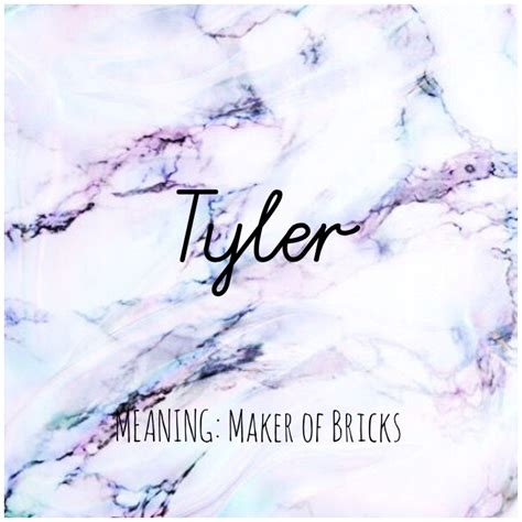 TYLER #Names #Tyler #BabyNames | Names, Names with meaning, Pretty names