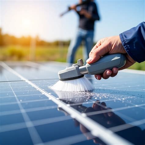 Solar Panel Cleaning Technician | Stable Diffusion Online