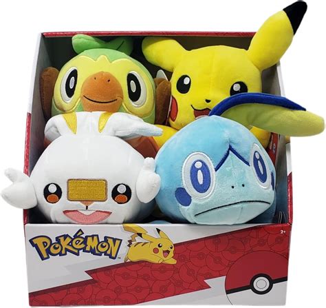 Buy Pokemon Plushies Galar Region Starters and Pikachu Bundle - Sobble ...