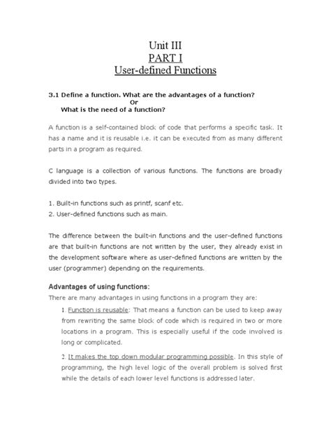 Image result for Function in C Programming Notes