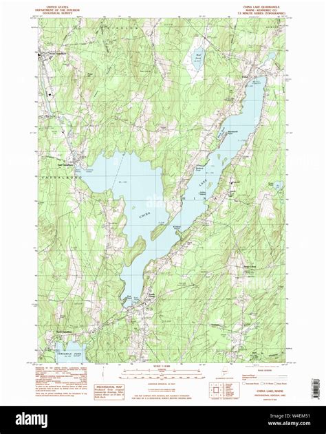 Map Of China Lake Maine at Ethel Montoya blog