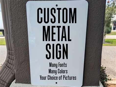 Custom Aluminum Signs, Custom Metal Posters, Personalized Signs, Man ...
