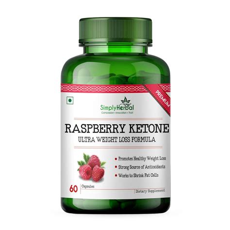 Simply Herbal Raspberry Ketone Supplement 800 MG Capsules with Natural ...
