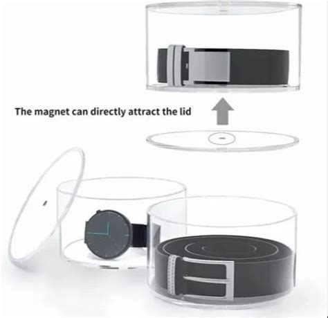 Acrylic Storage Organizer - ACRYLIC CLEAR ROUND STORAGE BOX ...