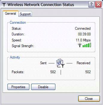 Local Connection Status 的图像结果