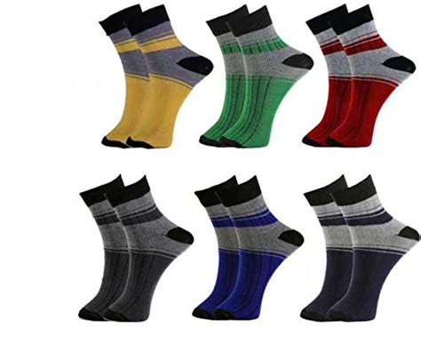 SS CLOTHING Men's Cotton Ankle Length Socks (Pack of 6) : Amazon.in ...