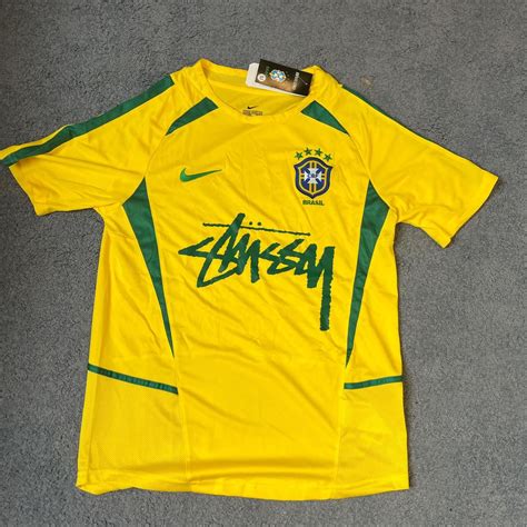 Nike x Stussy Brazil football shirt/jersey Size... | Depop | Cool ...