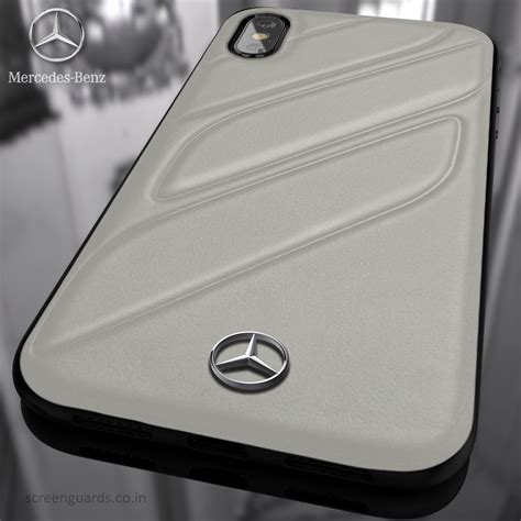 Mercedes Benz ® iPhone X CLA CLASS Raven leather Back Cover - iPhone X ...