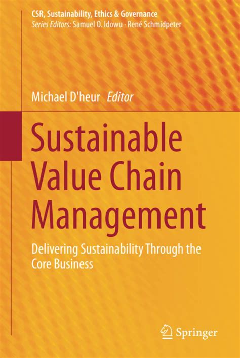 Buy Sustainable Value Chain Management: Delivering Sustainability ...